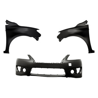 Replacement - 3-Piece (Front Bumper Cover, Driver and Passenger Side Fender) (CAPA Certified)