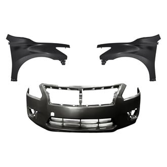 Replacement - 3-Piece (Front Bumper Cover, Driver and Passenger Side Fender) (CAPA Certified)