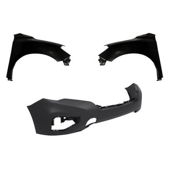 Replacement - 3-Piece (Front Bumper Cover, Driver and Passenger Side Fender) (CAPA Certified)