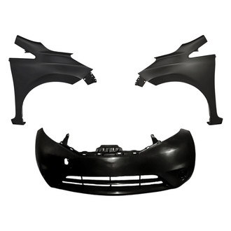 Replacement - 3-Piece (Front Bumper Cover, Driver and Passenger Side Fender) (CAPA Certified)