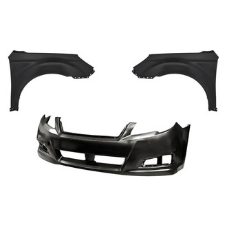 Replacement - 3-Piece (Front Bumper Cover, Driver and Passenger Side Fender) (CAPA Certified)