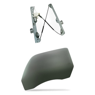 Replacement - 2-Piece (Rear Passenger Side Window Regulator and Motor Assembly, Door Glass) (Standard Line)