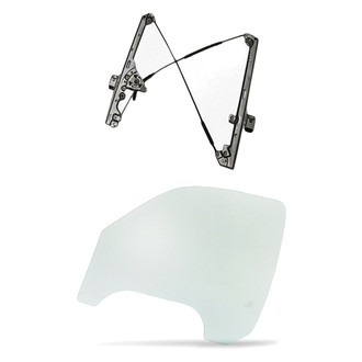 Replacement - 2-Piece (Driver Side Window Regulator, Door Glass) (Standard Line)