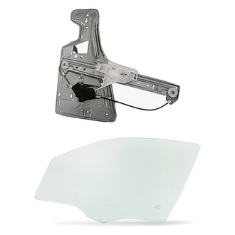 Replacement - 2-Piece (Front Driver Side Window Regulator and Motor Assembly, Door Glass) (Standard Line)