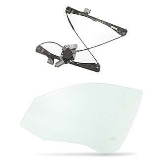 Replacement - 2-Piece (Front Driver Side Window Regulator and Motor Assembly, Door Glass) (Standard Line)