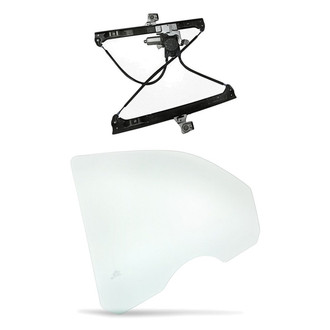 Replacement - 2-Piece (Front Passenger Side Window Regulator and Motor Assembly, Door Glass) (Standard Line)