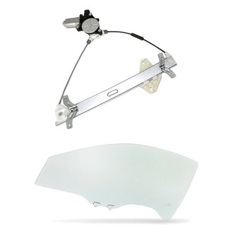 Replacement - 2-Piece (Front Driver Side Window Regulator and Motor Assembly, Door Glass) (Standard Line)