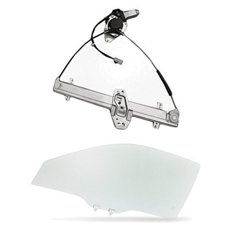 Replacement - 2-Piece (Front Driver Side Window Regulator and Motor Assembly, Door Glass) (Standard Line)