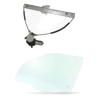 Replacement - 2-Piece (Front Driver Side Window Regulator and Motor Assembly, Door Glass) (Standard Line)