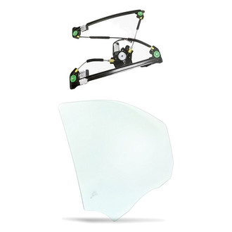 Replacement - 2-Piece (Front Passenger Side Window Regulator and Motor Assembly, Door Glass) (Standard Line)
