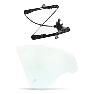 Replacement - 2-Piece (Front Passenger Side Window Regulator and Motor Assembly, Door Glass) (Standard Line)