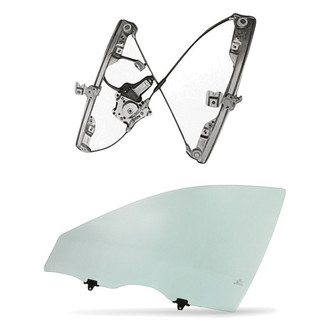 Replacement - 2-Piece (Front Driver Side Window Regulator and Motor Assembly, Door Glass) (Standard Line)