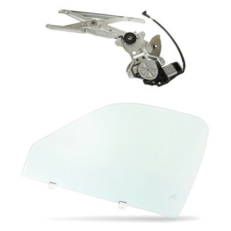 Replacement - 2-Piece (Front Driver Side Window Regulator and Motor Assembly, Door Glass) (Standard Line)