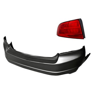 Replacement - 2-Piece Kit (Driver Side Tail Light, Rear Bumper Cover) (Standard Line)