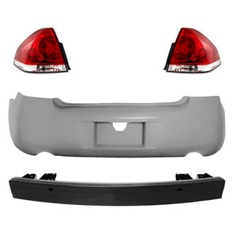 Replacement - Driver and Passenger Side 4-Piece Kit (Driver and Passenger Side Tail Lights, Rear Bumper Cover, Rear Bumper Reinforcement) (Standard Line)