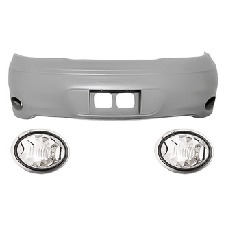 Replacement - Driver and Passenger Side 3-Piece Kit (Driver and Passenger Side Tail Lights, Rear Bumper Cover) (Standard Line)