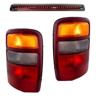 Replacement - Driver and Passenger Side 3-Piece Kit (Driver and Passenger Side Tail Lights, 3rd Brake Light) (Standard Line)
