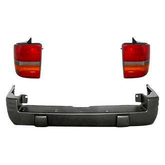 Replacement - Driver and Passenger Side 3-Piece Kit (Driver and Passenger Side Tail Lights, Rear Bumper Cover) (Standard Line)