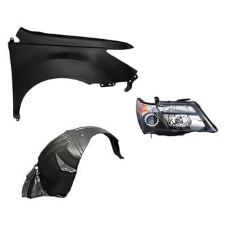 Replacement - 3-Piece Kit (Passenger Side Headlight, Front Passenger Side Fender, Front Passenger Side Fender Liner) (Standard Line)
