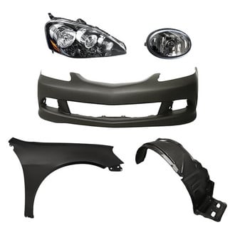 Replacement - 5-Piece Kit (Passenger Side Headlight, Front Bumper Cover, Front Passenger Side Fender, Front Passenger Side Fender Liner, Passenger Side Fog Light) (Standard Line)