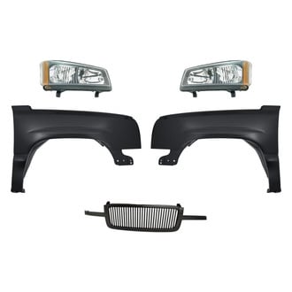 Replacement - 5-Piece Kit (Driver and Passenger Side Headlights, Grille, Driver and Passenger Side Fenders)