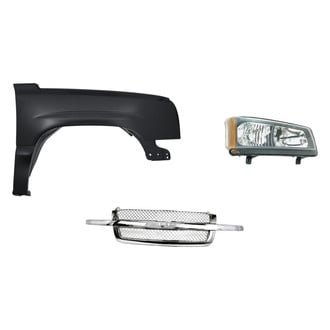 Replacement - 3-Piece Kit (Passenger Side Headlight, Grille, Front Passenger Side Fender) (Standard Line)