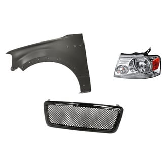 Replacement - 3-Piece Kit (Driver Side Headlight, Grille, Front Driver Side Fender) (Standard Line)