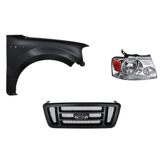 Replacement - 3-Piece Kit (Passenger Side Headlight, Grille, Front Passenger Side Fender) (Standard Line)