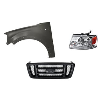 Replacement - 3-Piece Kit (Driver Side Headlight, Grille, Front Driver Side Fender) (Standard Line)