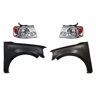 Replacement - 4-Piece Kit (Driver and Passenger Side Headlights, Driver and Passenger Side Fenders)