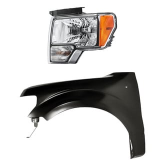 Replacement - 2-Piece Kit (Driver Side Headlight, Front Driver Side Fender)