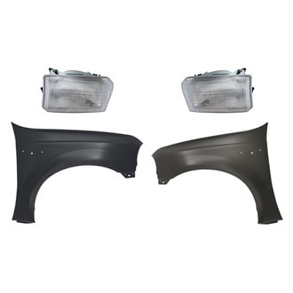 Replacement - 4-Piece Kit (Driver and Passenger Side Headlights, Driver and Passenger Side Fenders)