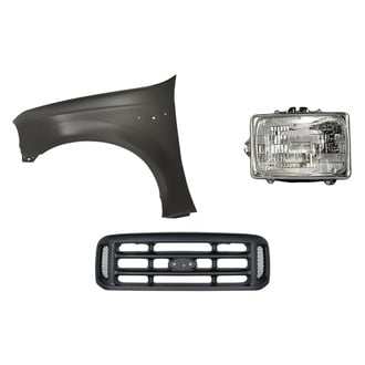 Replacement - 3-Piece Kit (Driver Side Headlight, Grille, Front Driver Side Fender)