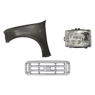 Replacement - 3-Piece Kit (Driver Side Headlight, Grille, Front Driver Side Fender) (Standard Line)