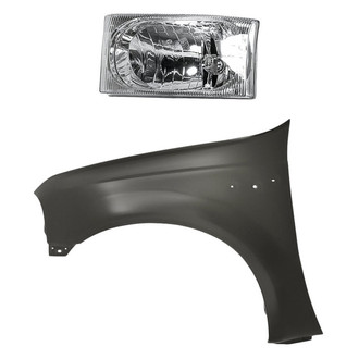 Replacement - 2-Piece Kit (Driver Side Headlight, Front Driver Side Fender) (CAPA Certified)