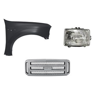 Replacement - 3-Piece Kit (Passenger Side Headlight, Grille, Front Passenger Side Fender) (Standard Line)