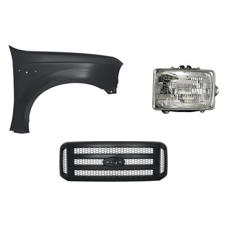 Replacement - 3-Piece Kit (Passenger Side Headlight, Grille, Front Passenger Side Fender) (Standard Line)