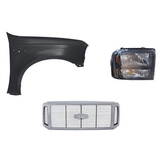 Replacement - 3-Piece Kit (Passenger Side Headlight, Grille, Front Passenger Side Fender) (Standard Line)