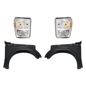 Replacement BNDL-254065 - 4-Piece Kit (Driver and Passenger Side Headlights, Driver and Passenger Side Fenders) (CAPA Certified)