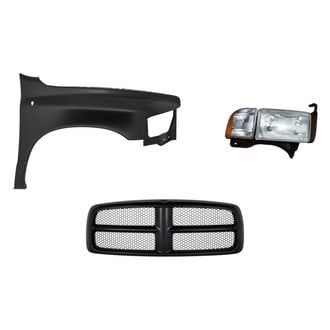 Replacement - 3-Piece Kit (Passenger Side Headlight, Grille, Front Passenger Side Fender) (Standard Line)