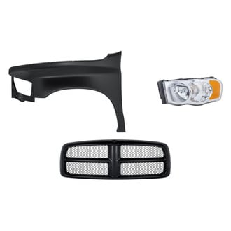 Replacement - 3-Piece Kit (Driver Side Headlight, Grille, Front Driver Side Fender) (Standard Line)