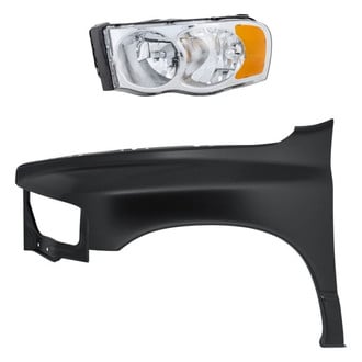 Replacement - 2-Piece Kit (Driver Side Headlight, Front Driver Side Fender) (CAPA Certified)