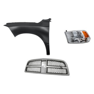 Replacement - 3-Piece Kit (Driver Side Headlight, Grille, Front Driver Side Fender) (Standard Line)