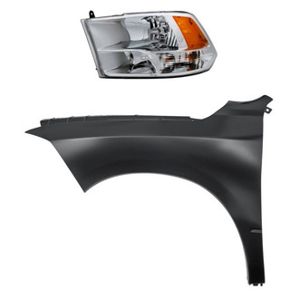 Replacement - 2-Piece Kit (Driver Side Headlight, Front Driver Side Fender) (Standard Line)
