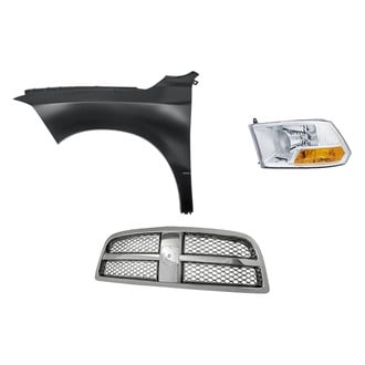 Replacement - 3-Piece Kit (Driver Side Headlight, Grille, Front Driver Side Fender) (Standard Line)