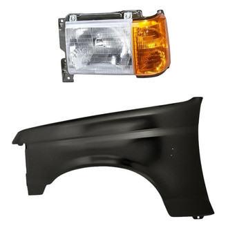Replacement - 2-Piece Kit (Driver Side Headlight, Front Driver Side Fender)