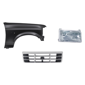 Replacement BNDL-254597 - 3-Piece Kit (Passenger Side Headlight, Grille, Front Passenger Side Fender) (Standard Line)