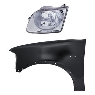 Replacement - 2-Piece Kit (Driver Side Headlight, Front Driver Side Fender) (Standard Line)