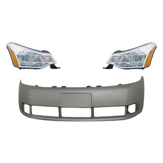 Replacement - 3-Piece Kit (Driver and Passenger Side Headlights, Front Bumper Cover)