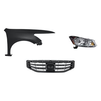Replacement - 3-Piece Kit (Passenger Side Headlight, Grille, Front Passenger Side Fender) (CAPA Certified)